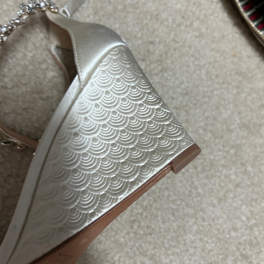 Badgley Mishka Champaign Jeweled Wedding Shoes - Picture 4 of 7